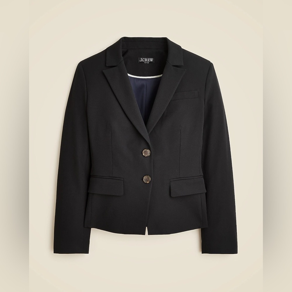 J.Crew Shrunken-fit blazer in bi-stretch cotton blend CI624